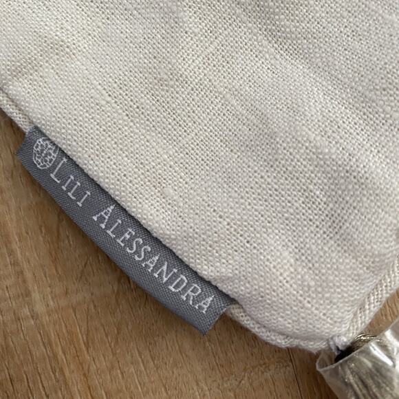 Lili Alessandra 10x10 Imperial Crown Pillow Cover Case Only NWOT Tassel Zardozi - Picture 5 of 7